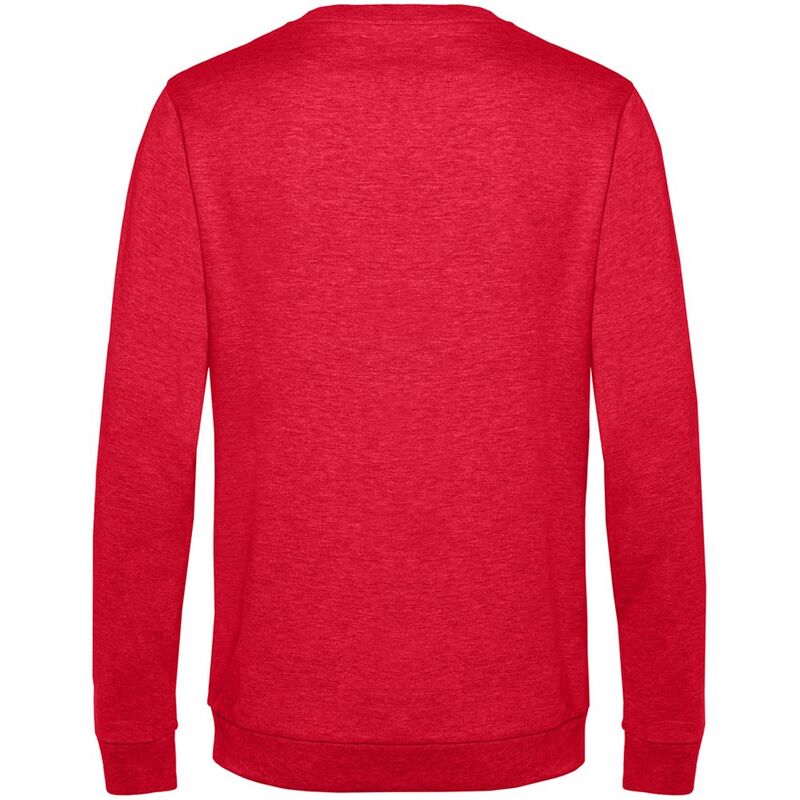 Свитшот унисекс Set In, красный меланж арт.WU01W617