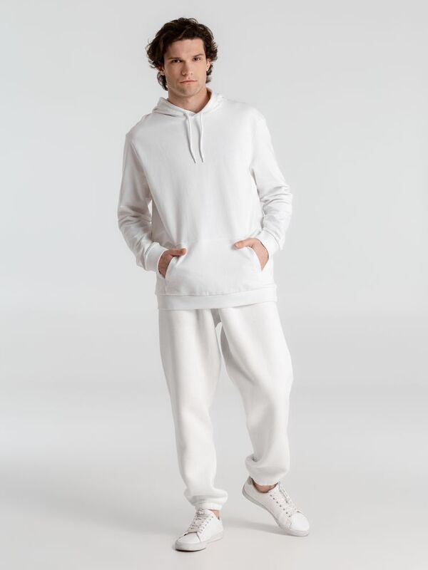 Толстовка с капюшоном унисекс Hoodie, белая арт.WU03W001