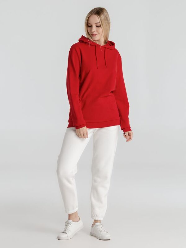 Толстовка с капюшоном унисекс Hoodie, красная арт.WU03W004