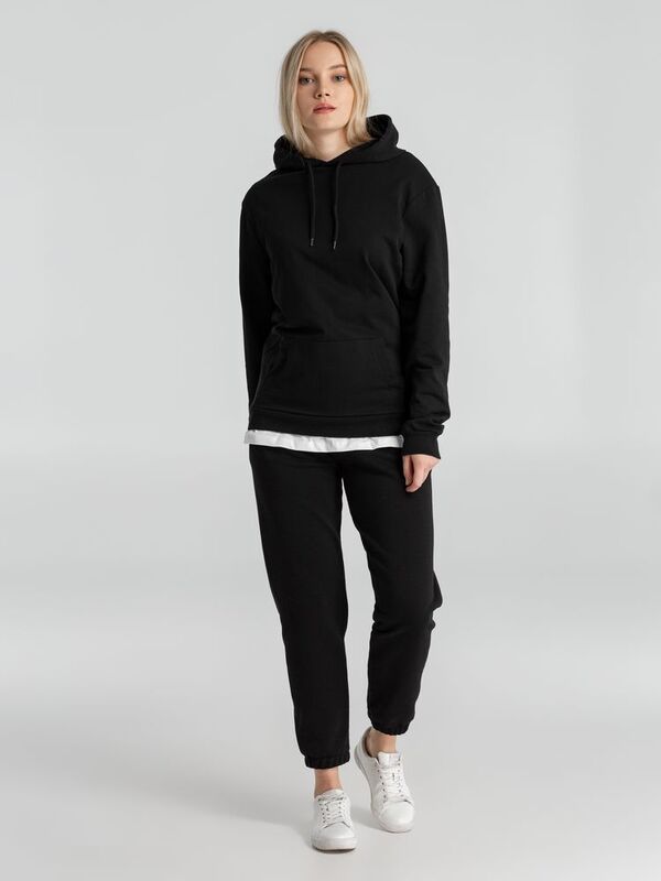 Толстовка с капюшоном унисекс Hoodie, черная арт.WU03W005