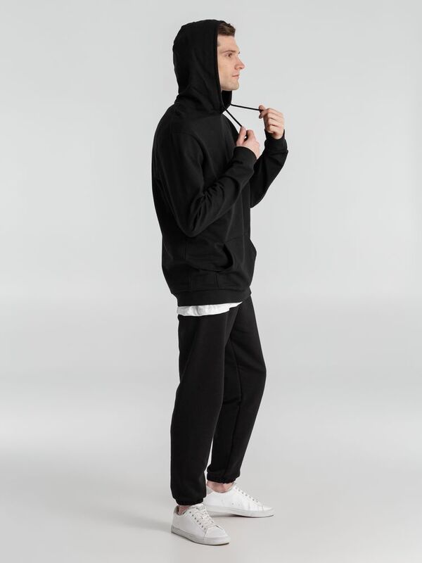 Толстовка с капюшоном унисекс Hoodie, черная арт.WU03W005