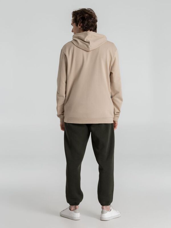Толстовка с капюшоном унисекс Hoodie, бежевая арт.WU03W123
