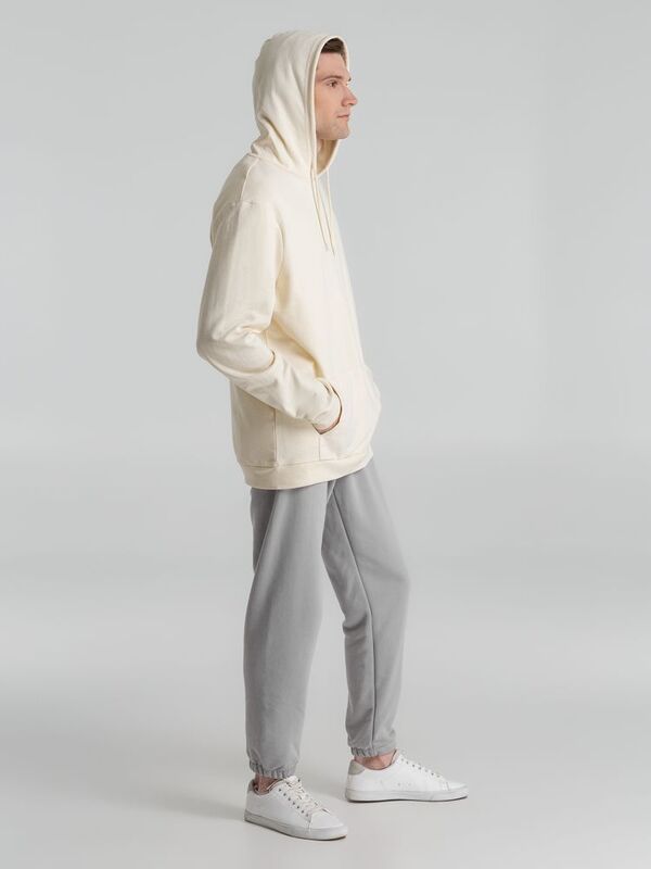 Толстовка с капюшоном унисекс Hoodie, светло-желтая арт.WU03W199