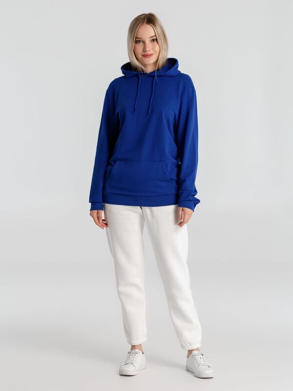 Толстовка с капюшоном унисекс Hoodie, ярко-синяя арт.WU03W453
