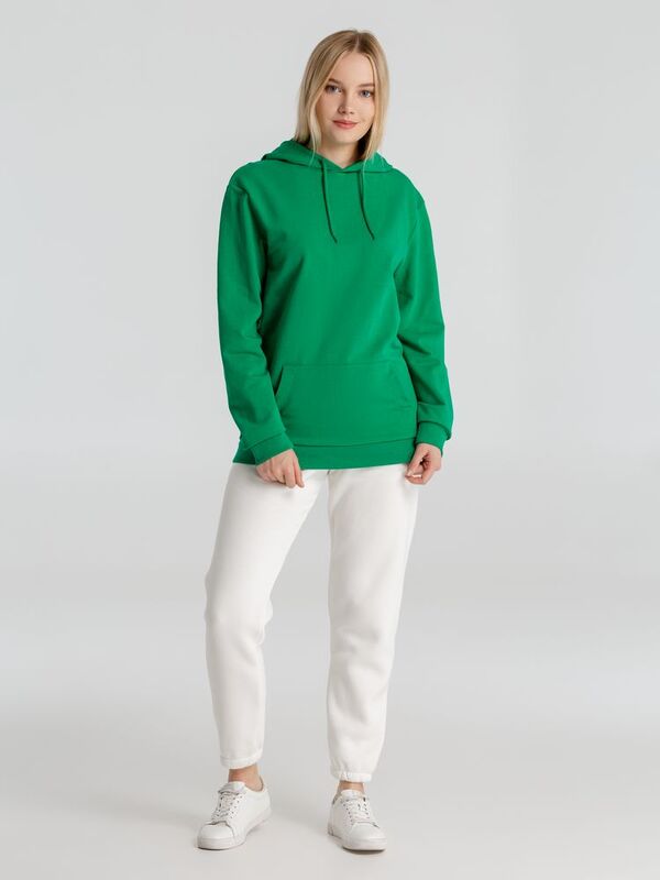 Толстовка с капюшоном унисекс Hoodie, зеленая арт.WU03W520