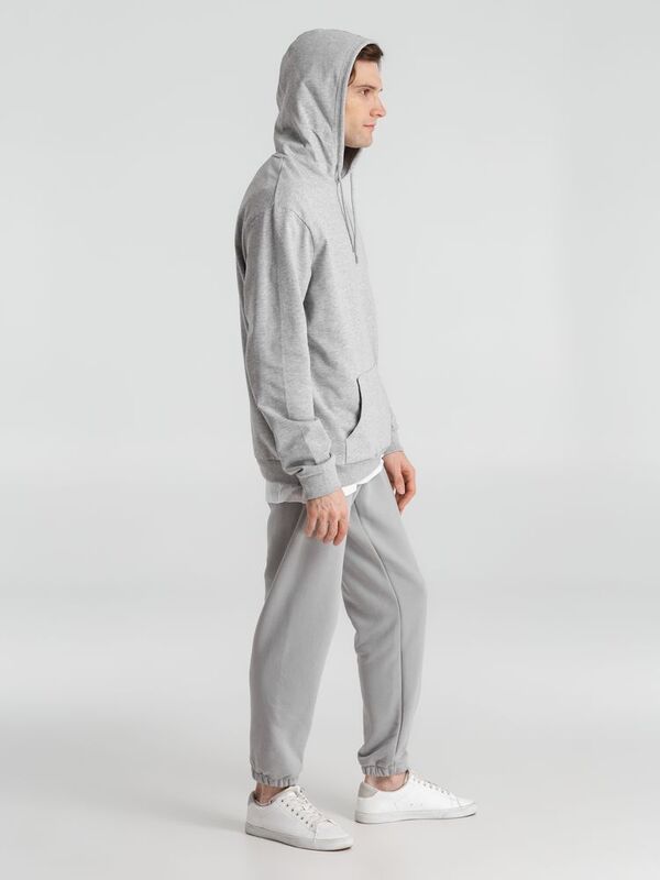 Толстовка с капюшоном унисекс Hoodie, серый меланж арт.WU03W610