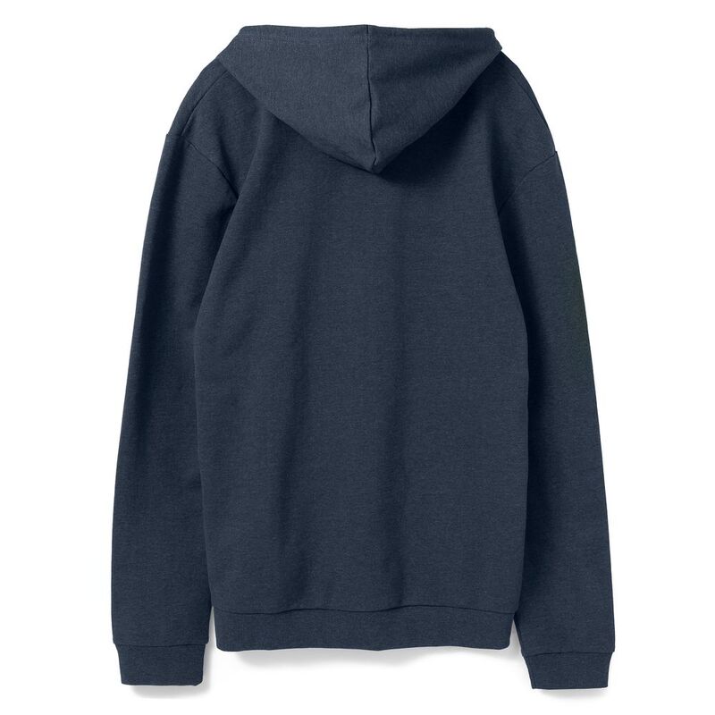 Толстовка с капюшоном унисекс Hoodie, синий меланж арт.WU03W611