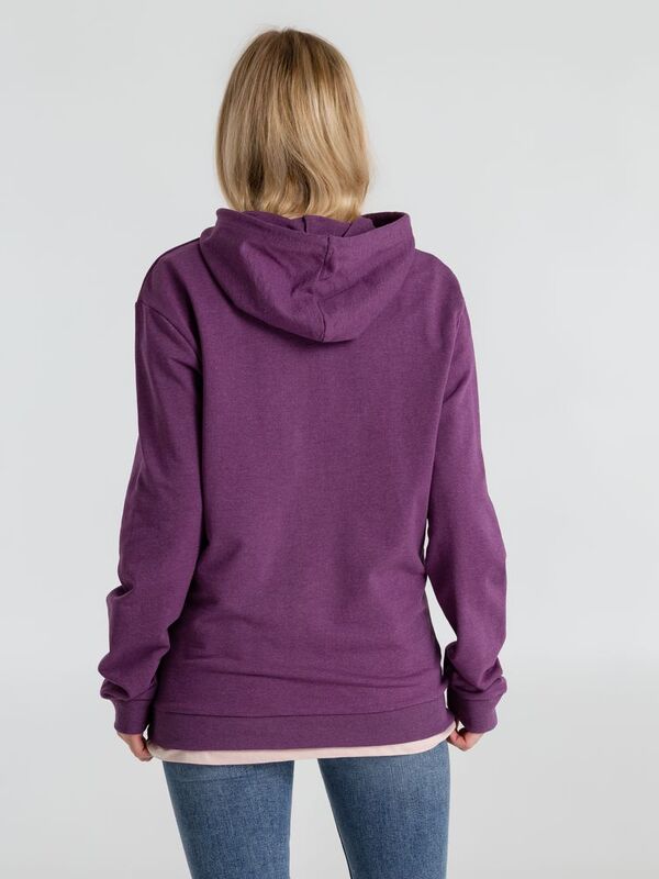 Толстовка с капюшоном унисекс Hoodie, фиолетовый меланж арт.WU03W616