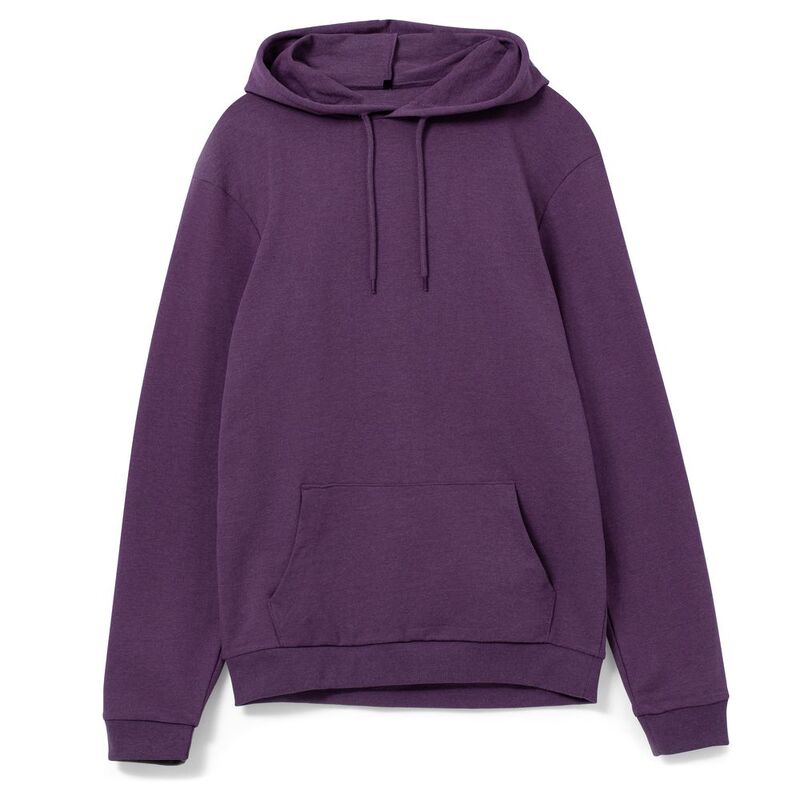 Толстовка с капюшоном унисекс Hoodie, фиолетовый меланж арт.WU03W616
