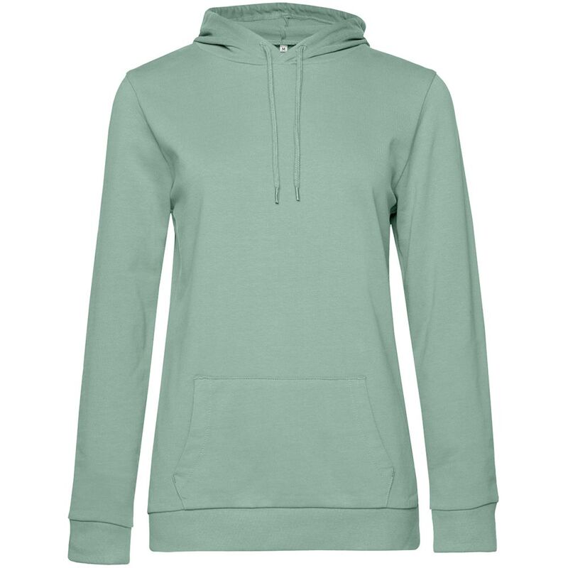 Толстовка с капюшоном женская Hoodie, серо-зеленая арт.WW04W502