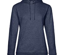 Толстовка с капюшоном женская Hoodie, синий меланж арт.WW04W611