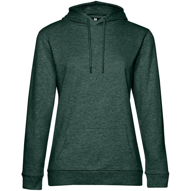 Толстовка с капюшоном женская Hoodie, темно-зеленый меланж арт.WW04W618