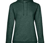 Толстовка с капюшоном женская Hoodie, темно-зеленый меланж арт.WW04W618