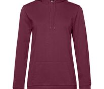 Толстовка с капюшоном женская Hoodie, бордовая арт.WW04W881