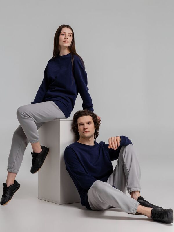 Свитшот унисекс BNC Inspire (Organic), темно-синий арт.WU31B006