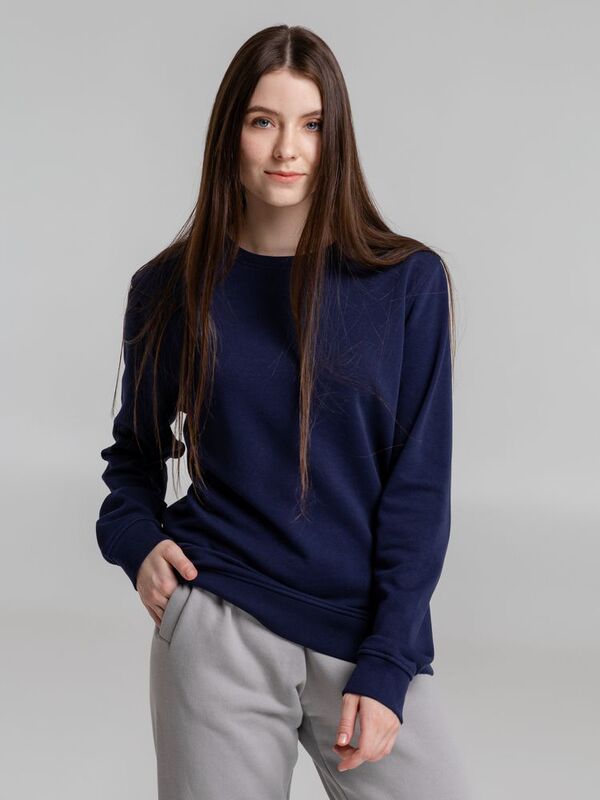 Свитшот унисекс BNC Inspire (Organic), темно-синий арт.WU31B006