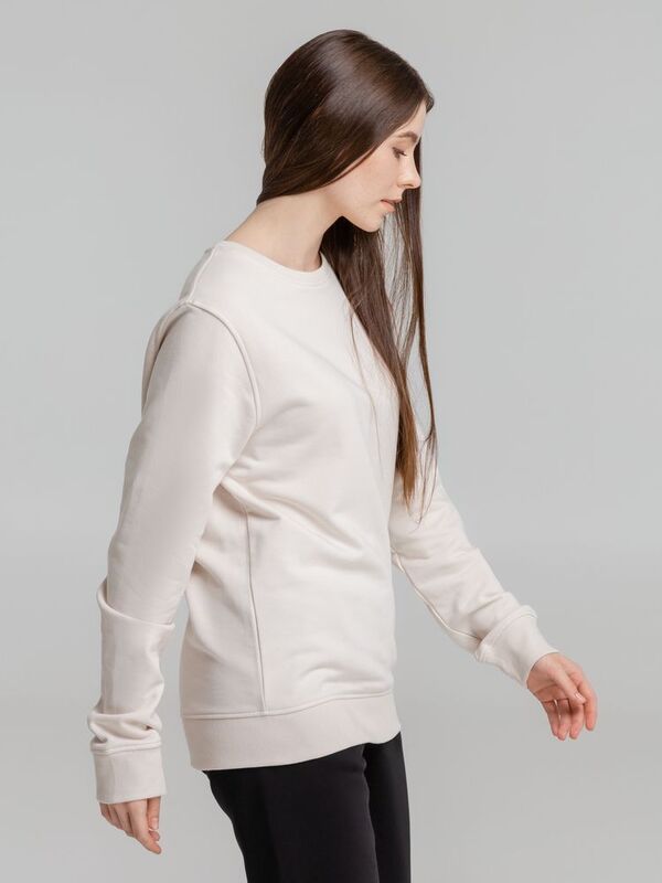 Свитшот унисекс BNC Inspire (Organic), молочно-белый арт.WU31B101