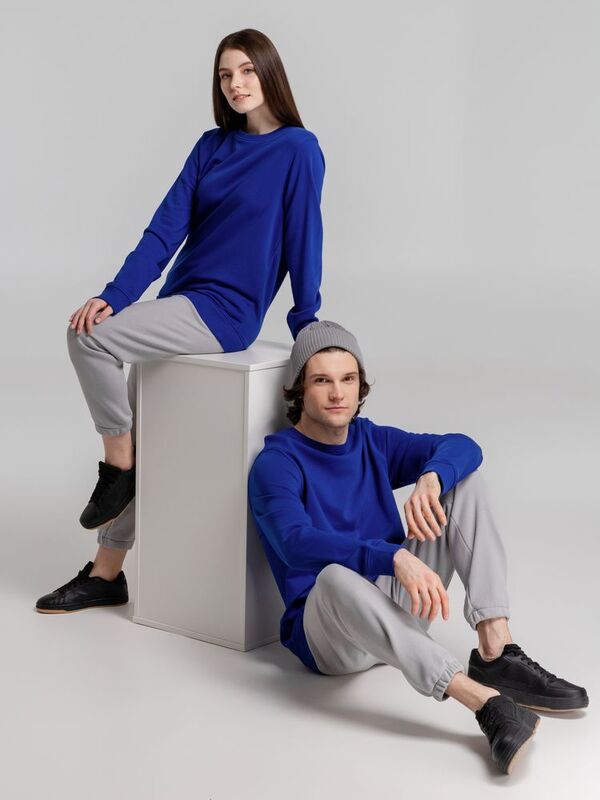 Свитшот унисекс BNC Inspire (Organic), ярко-синий арт.WU31B453