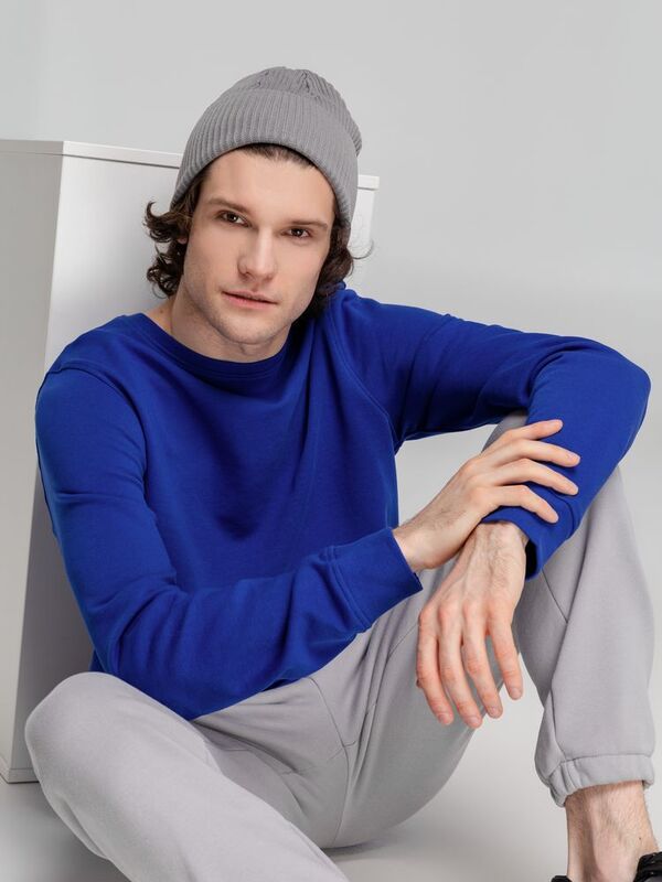 Свитшот унисекс BNC Inspire (Organic), ярко-синий арт.WU31B453