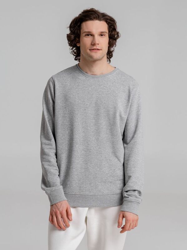 Свитшот унисекс BNC Inspire (Organic), серый меланж арт.WU31B610