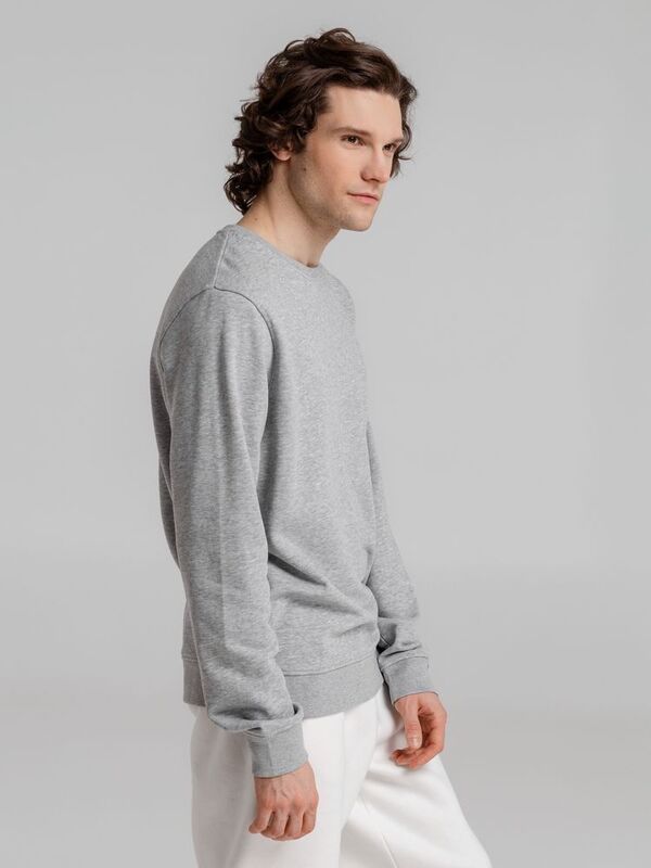 Свитшот унисекс BNC Inspire (Organic), серый меланж арт.WU31B610