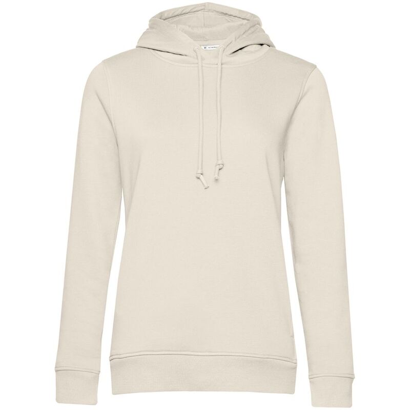 Толстовка с капюшоном женская BNC Inspire (Organic), молочно-белая арт.WW34B101