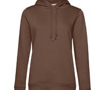 Толстовка с капюшоном женская BNC Inspire (Organic), коричневая (мокко) арт.WW34B137