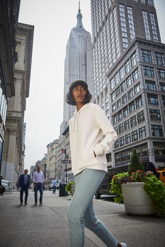 Толстовка с капюшоном женская BNC Inspire (Organic), ярко-синяя арт.WW34B453