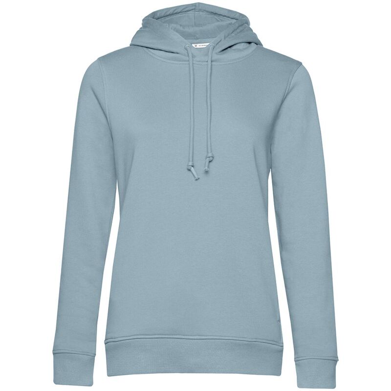 Толстовка с капюшоном женская BNC Inspire (Organic), серо-голубая арт.WW34B457