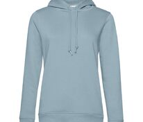 Толстовка с капюшоном женская BNC Inspire (Organic), серо-голубая арт.WW34B457