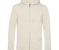 Толстовка на молнии с капюшоном унисекс BNC Inspire (Organic), молочно-белая арт.WU35B101