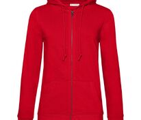 Толстовка на молнии с капюшоном женская BNC Inspire (Organic), красная арт.WW36B004
