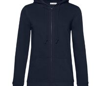 Толстовка на молнии с капюшоном женская BNC Inspire (Organic), темно-синяя арт.WW36B006