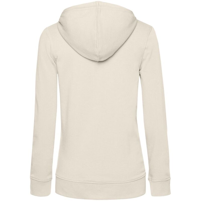 Толстовка на молнии с капюшоном женская BNC Inspire (Organic), молочно-белая арт.WW36B101