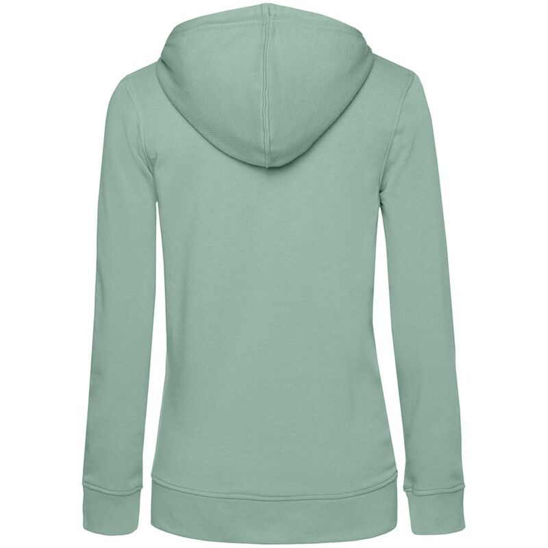 Толстовка на молнии с капюшоном женская BNC Inspire (Organic), серо-зеленая арт.WW36B502