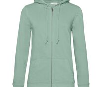 Толстовка на молнии с капюшоном женская BNC Inspire (Organic), серо-зеленая арт.WW36B502