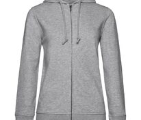 Толстовка на молнии с капюшоном женская BNC Inspire (Organic), серый меланж арт.WW36B610