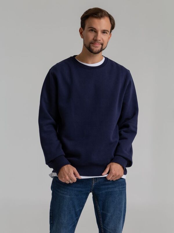 Свитшот унисекс King, темно-синий арт.WU01K006