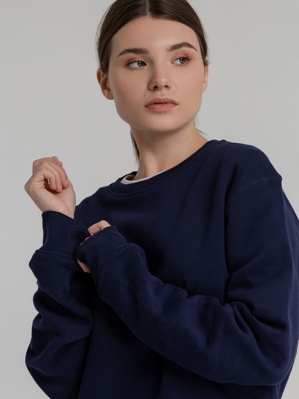 Свитшот унисекс King, темно-синий арт.WU01K006