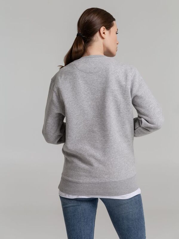 Свитшот унисекс King, серый меланж арт.WU01K610