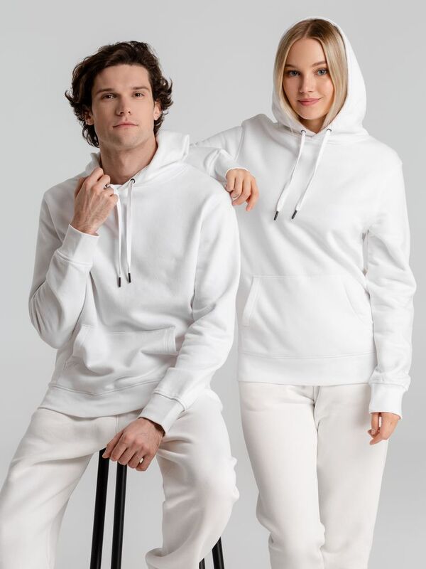 Толстовка с капюшоном унисекс King, белая арт.WU02K001