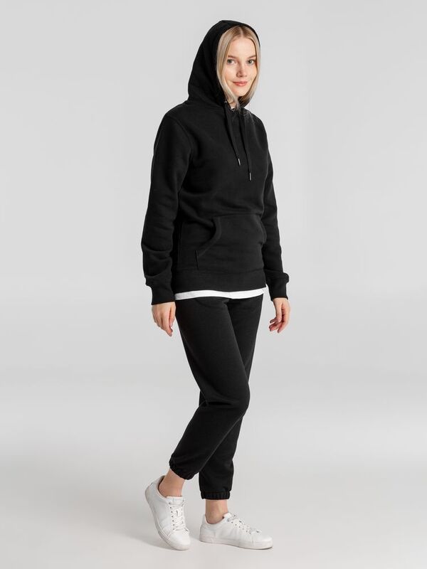 Толстовка с капюшоном унисекс King, черная арт.WU02K005