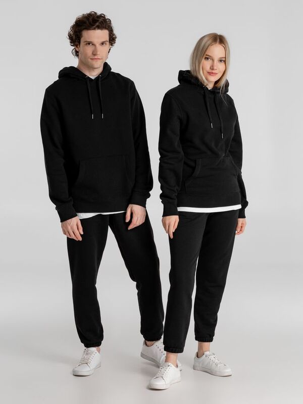 Толстовка с капюшоном унисекс King, черная арт.WU02K005