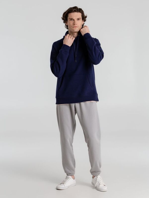 Толстовка с капюшоном унисекс King, темно-синяя арт.WU02K006