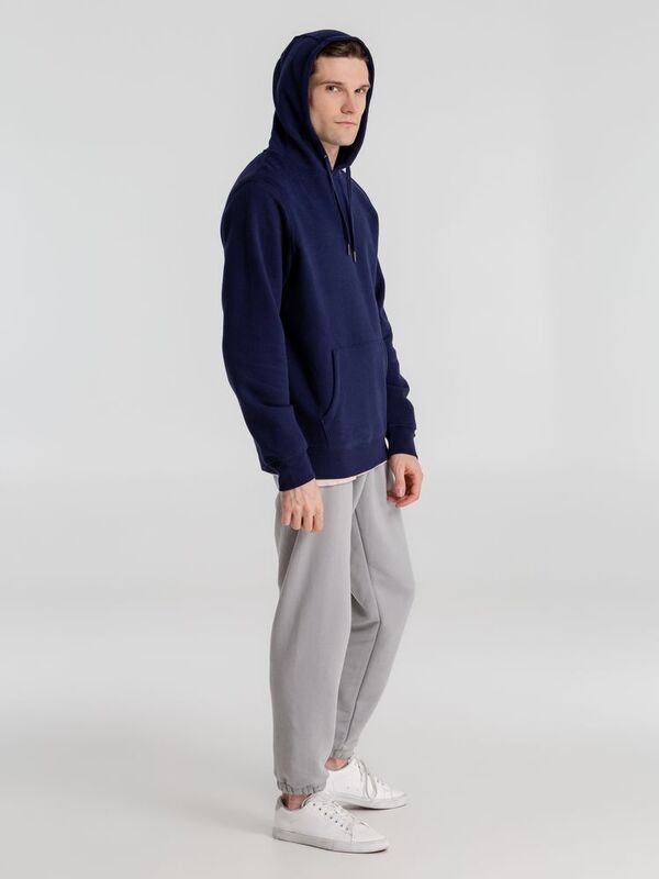 Толстовка с капюшоном унисекс King, темно-синяя арт.WU02K006