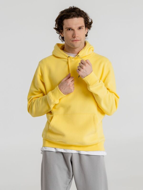Толстовка с капюшоном унисекс King, желтая арт.WU02K205