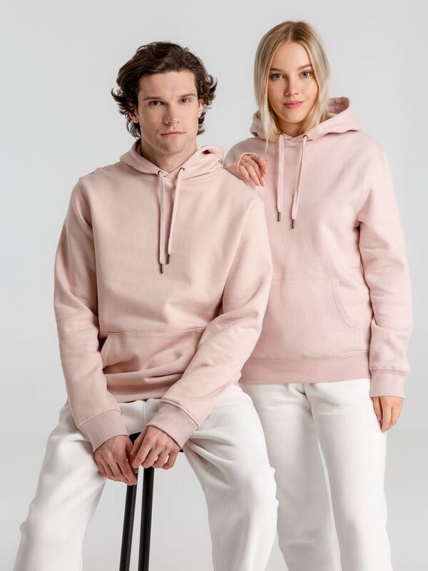 Толстовка с капюшоном унисекс King, розовая арт.WU02K306