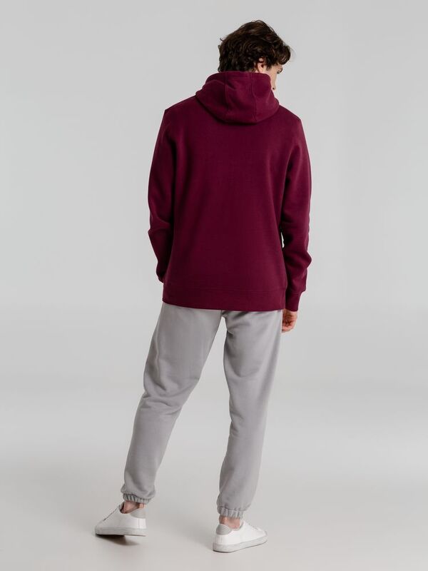 Толстовка с капюшоном унисекс King, бордовая арт.WU02K369