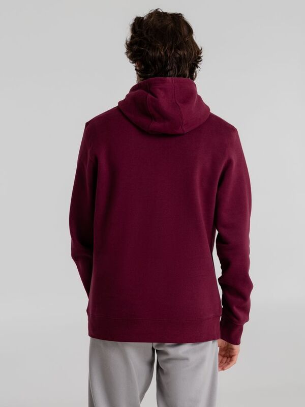 Толстовка с капюшоном унисекс King, бордовая арт.WU02K369