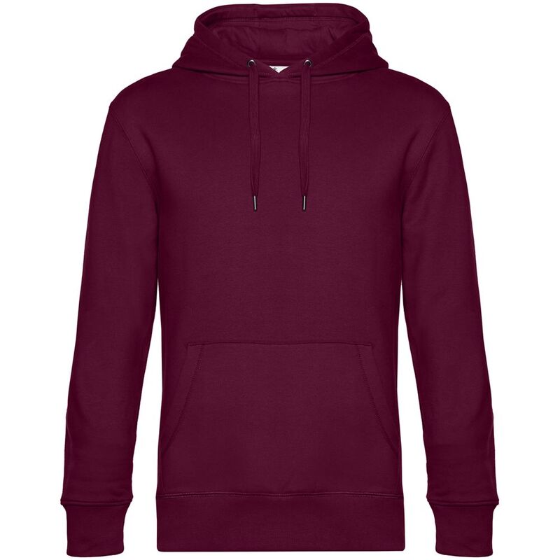 Толстовка с капюшоном унисекс King, бордовая арт.WU02K369